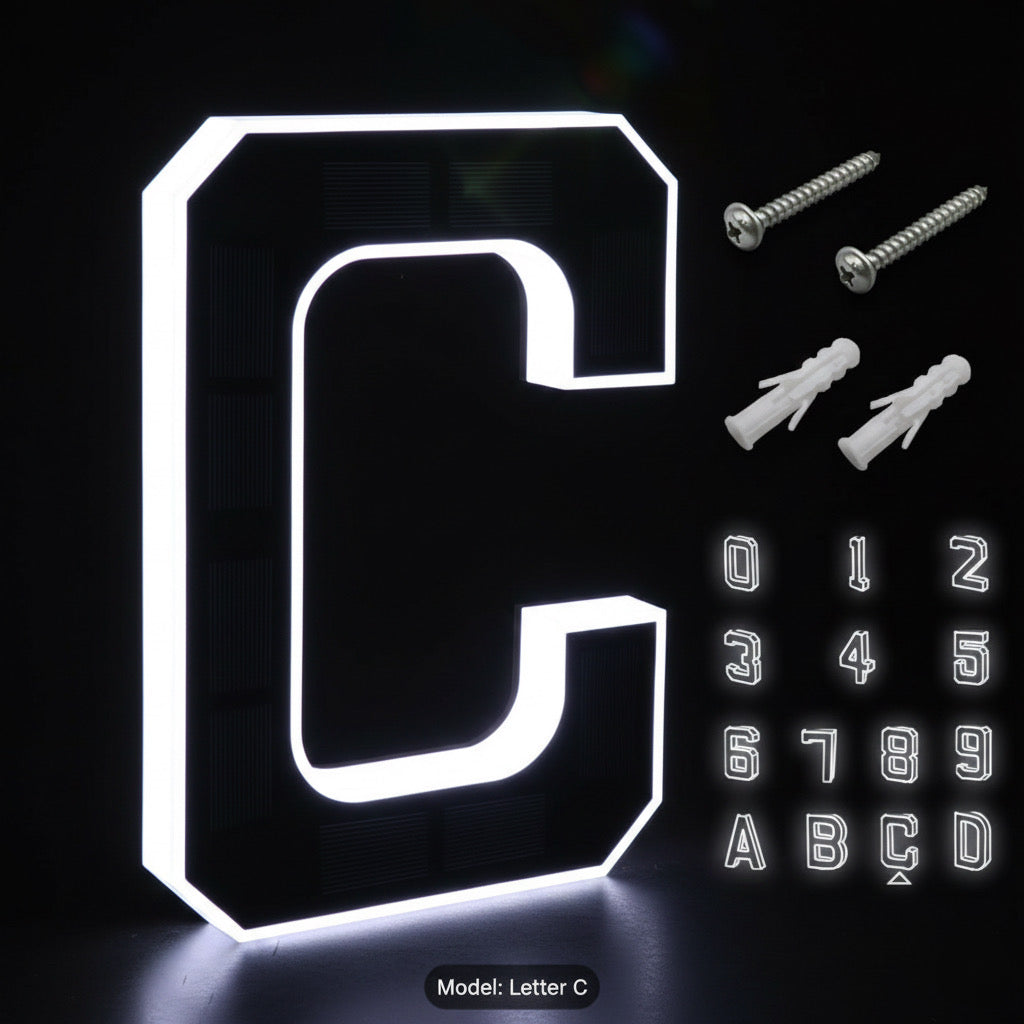 Back-up KINETA™ 9" Solar House Numbers