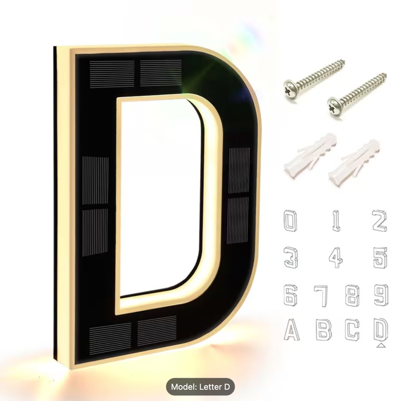 Back-up KINETA™ 9" Solar House Numbers