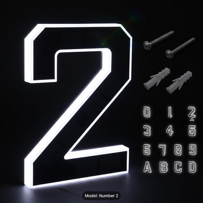 Back-up KINETA™ 9" Solar House Numbers