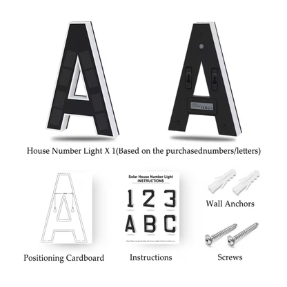 KINETA™ 9" Solar House Numbers