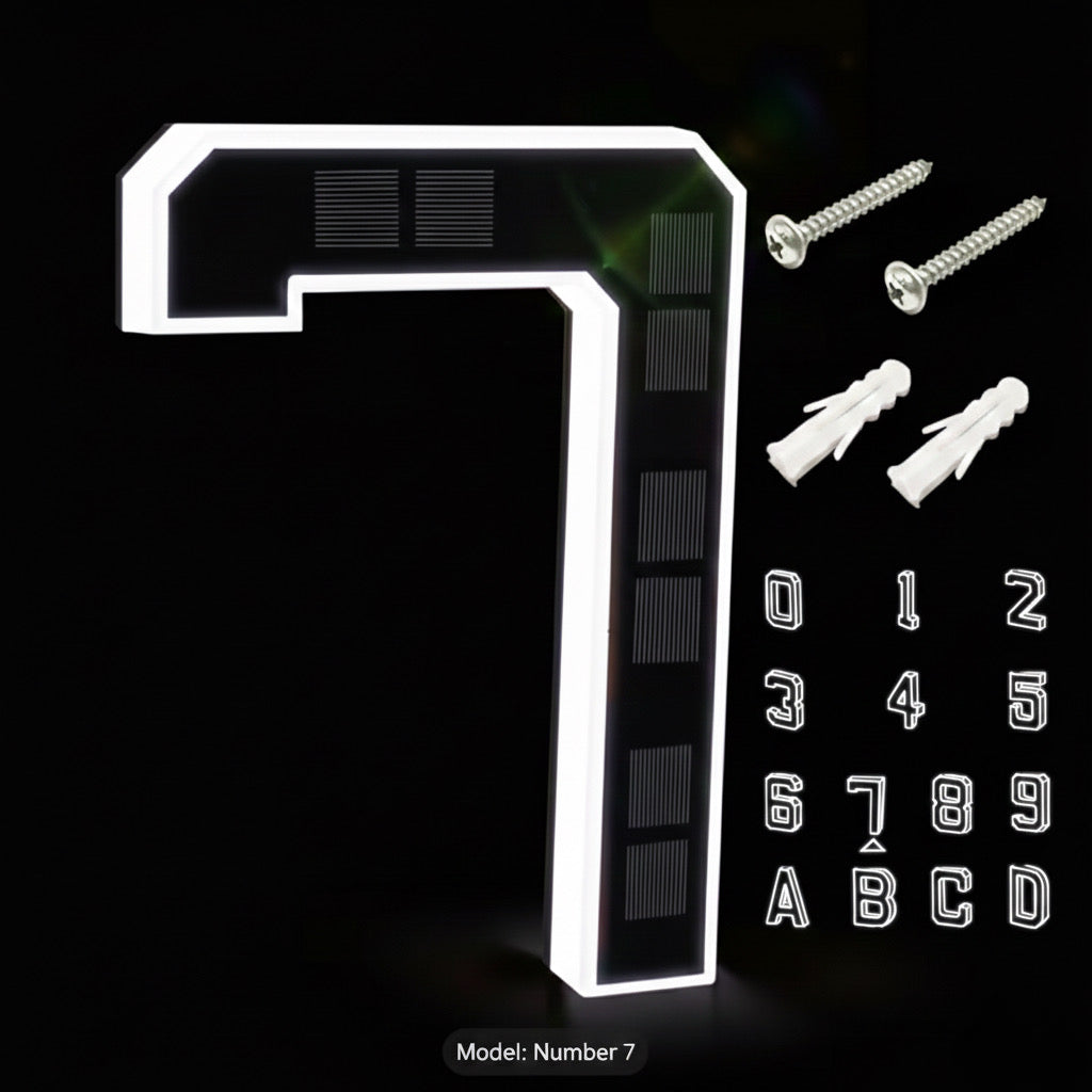Back-up KINETA™ 9" Solar House Numbers