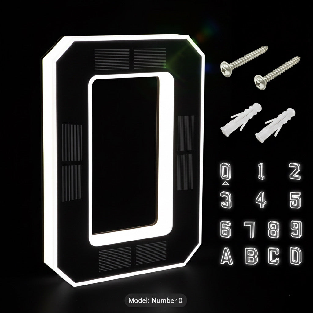Back-up KINETA™ 9" Solar House Numbers