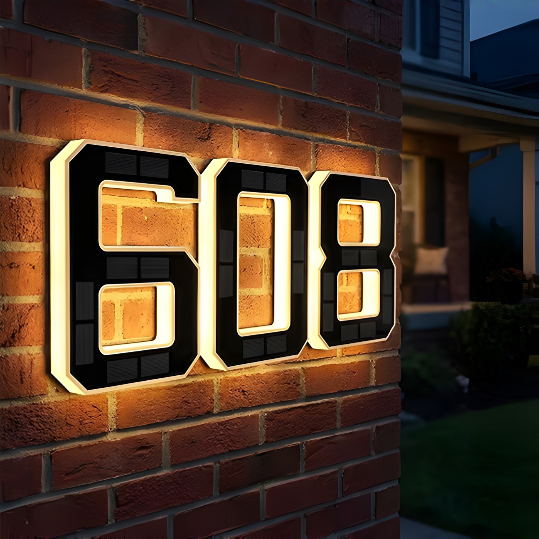 KINETA™ 9" Solar House Numbers