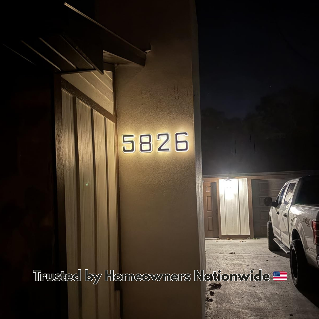 Back-up KINETA™ 9" Solar House Numbers