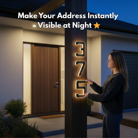 Back-up KINETA™ 9" Solar House Numbers