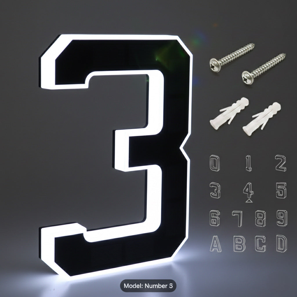 Back-up KINETA™ 9" Solar House Numbers