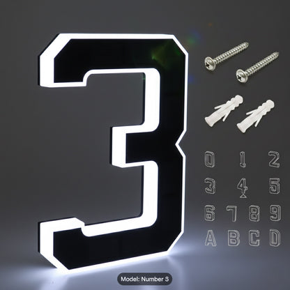 Back-up KINETA™ 9" Solar House Numbers