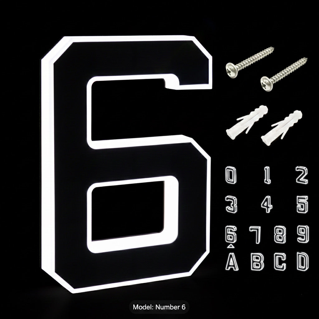 Back-up KINETA™ 9" Solar House Numbers