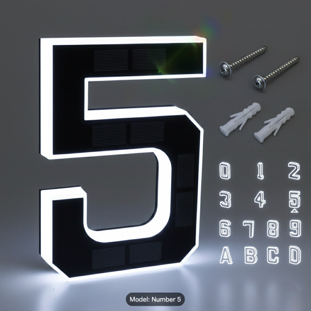 Back-up KINETA™ 9" Solar House Numbers