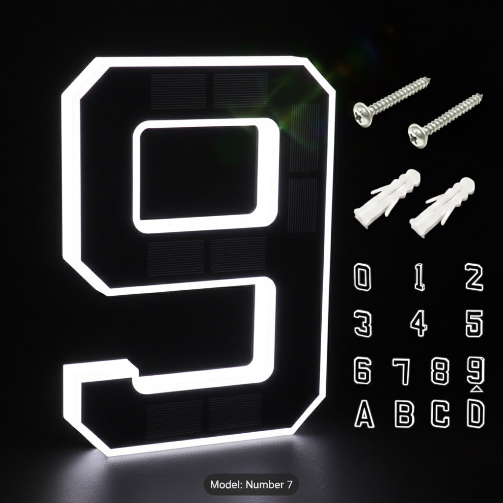 Back-up KINETA™ 9" Solar House Numbers