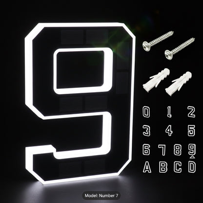 Back-up KINETA™ 9" Solar House Numbers