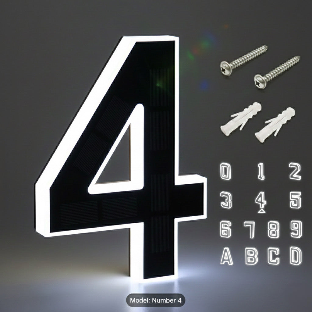 Back-up KINETA™ 9" Solar House Numbers