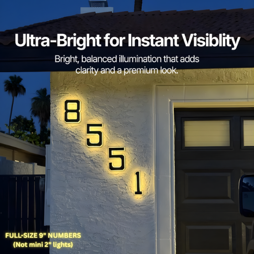KINETA™ 9" Solar House Numbers