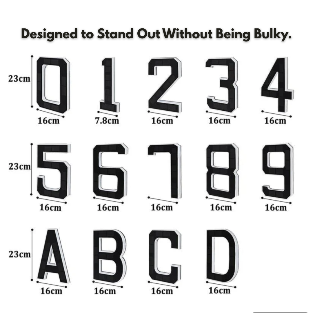 KINETA™ 9" Solar House Numbers