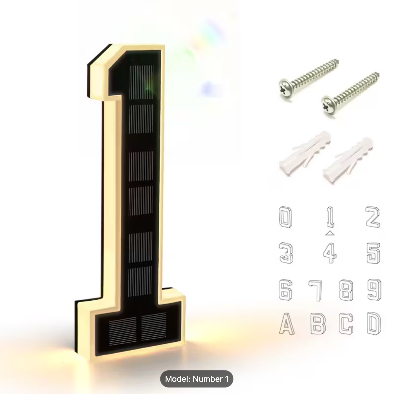 KINETA™ 9" Solar House Numbers