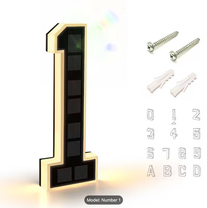 KINETA™ 9" Solar House Numbers