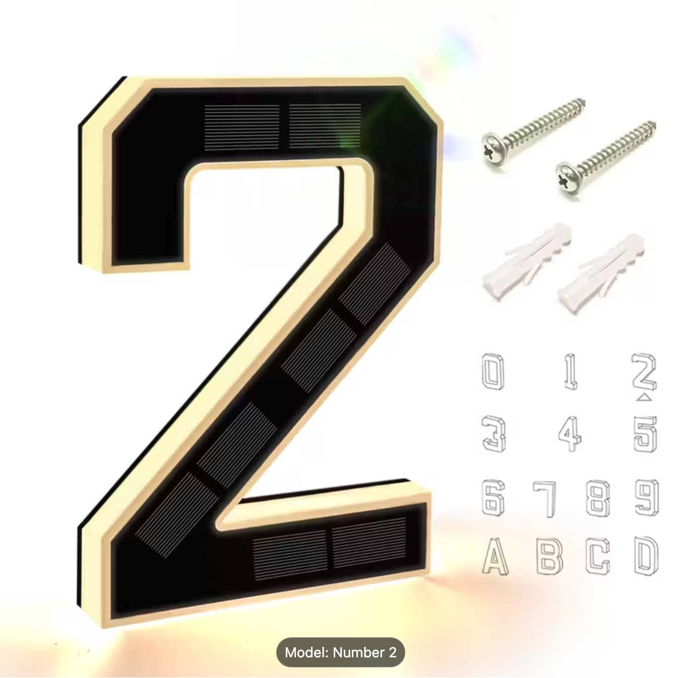 KINETA™ 9" Solar House Numbers