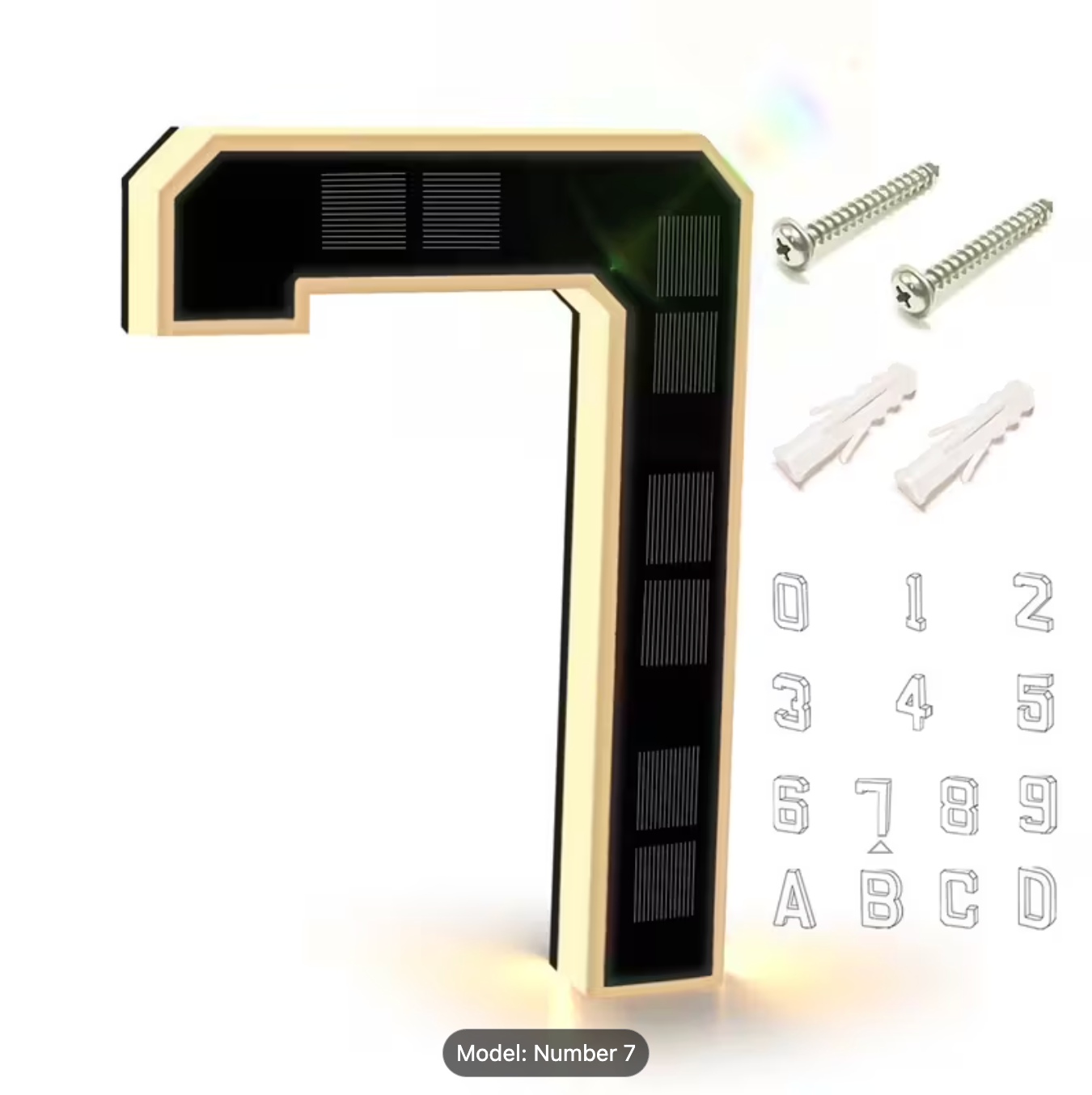 KINETA™ 9" Solar House Numbers
