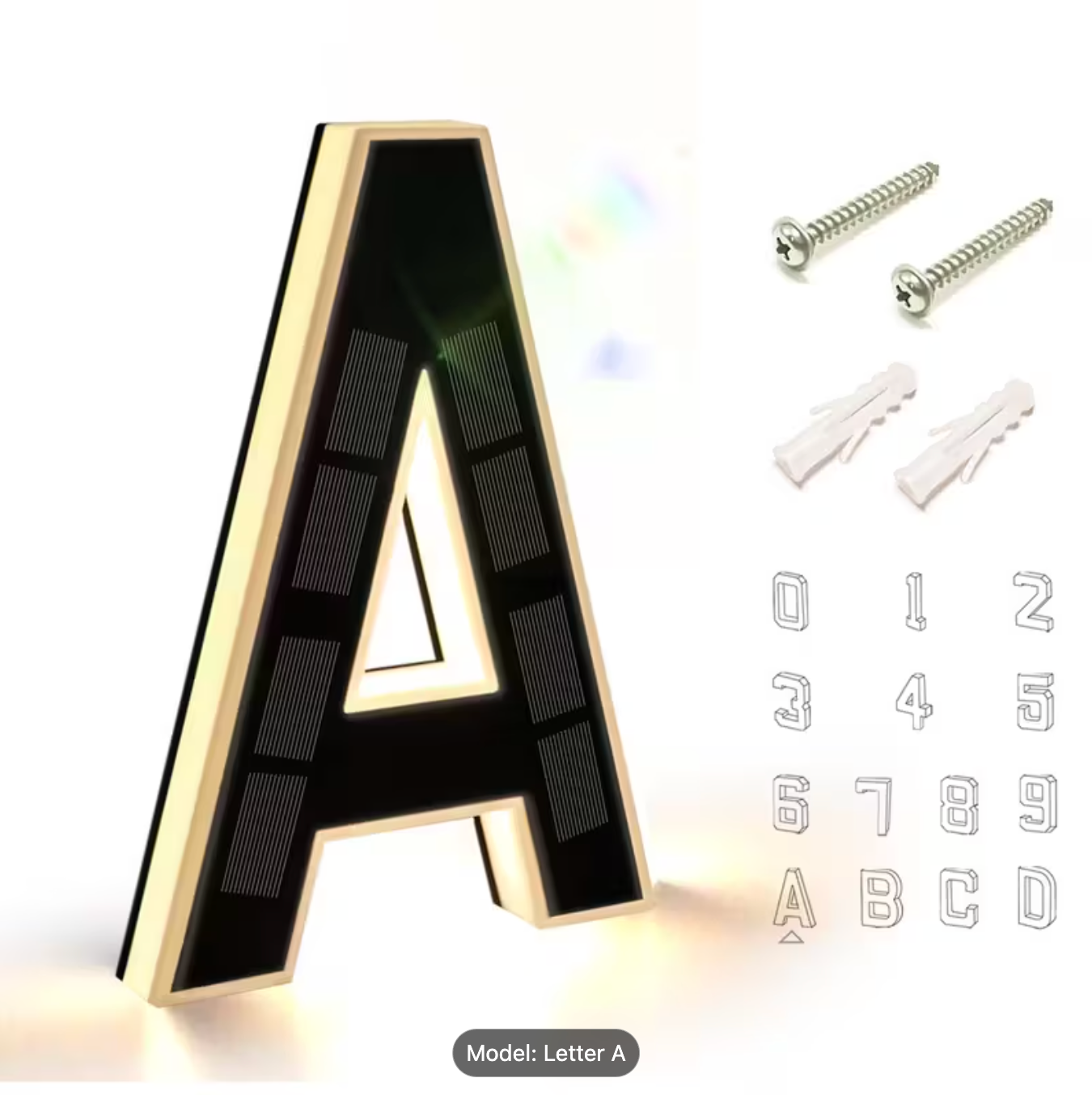 KINETA™ 9" Solar House Numbers