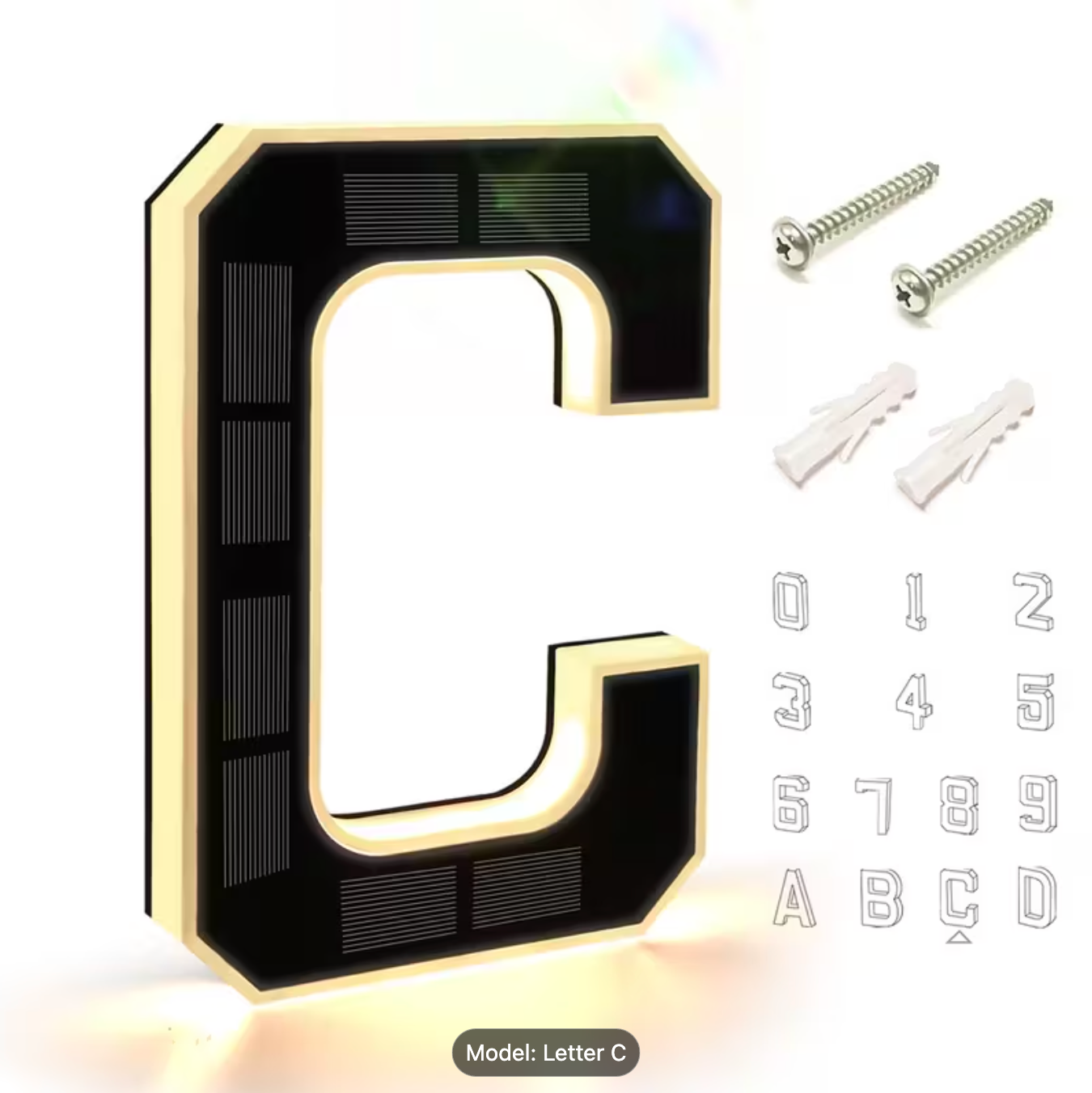 KINETA™ 9" Solar House Numbers