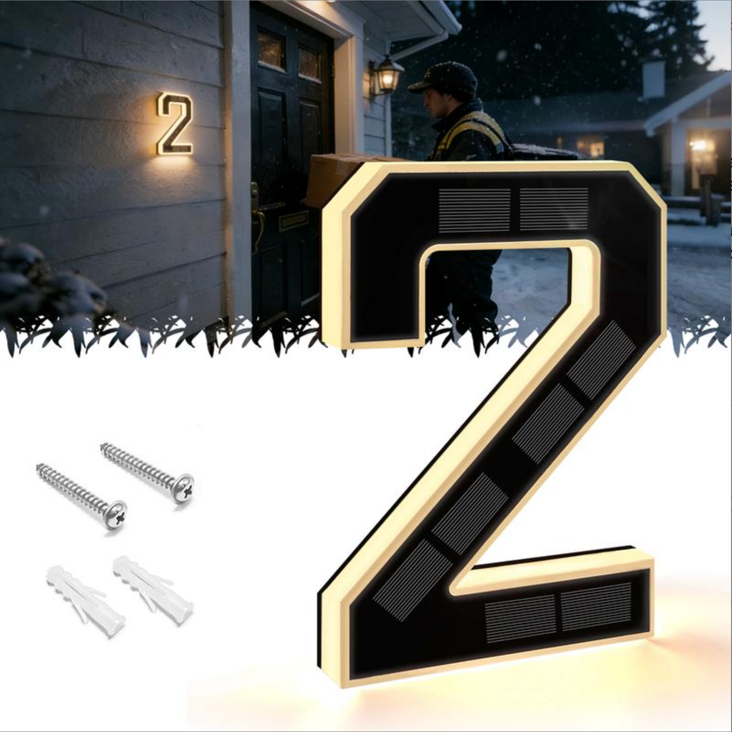 KINETA™ 9" Solar House Numbers