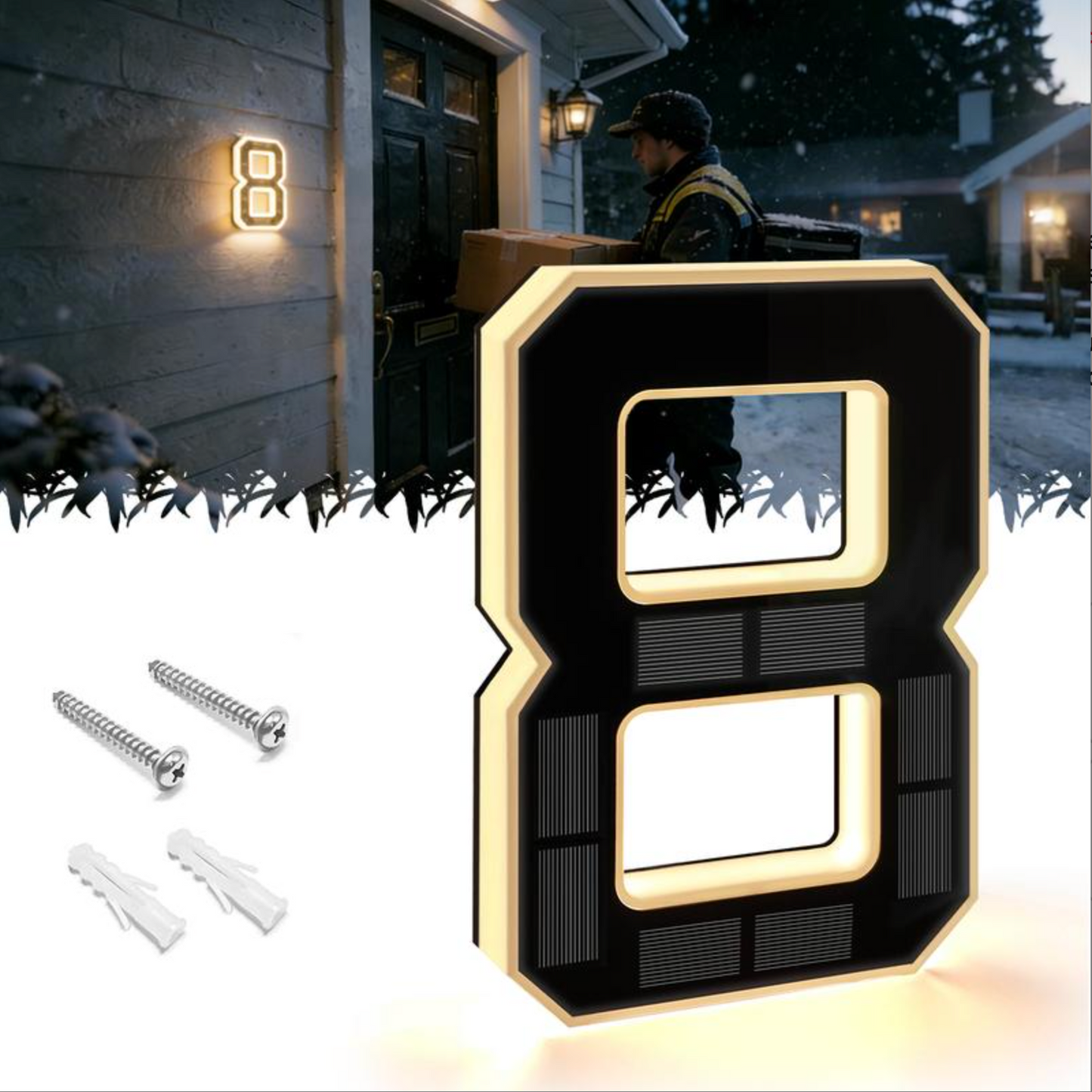 KINETA™ 9" Solar House Numbers