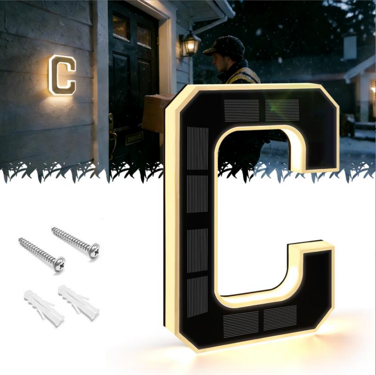 KINETA™ 9" Solar House Numbers